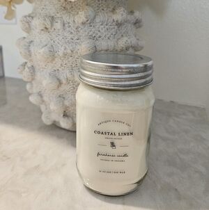 Antique Candle Company Coastal Linen Candle 16 Oz Brand New